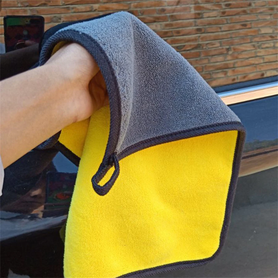 1/2/6pcs Microfiber Cleaning Towel Car Cleaning Cloths Professional Detailing Car Drying Microfiber Towel Wash Towel Accessories