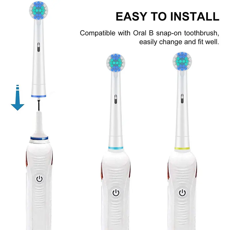 Replacement Toothbrush Heads Compatible with Oral B Professional Electric Brush Heads 1000 1500 3000 6000 7000 7500 8000