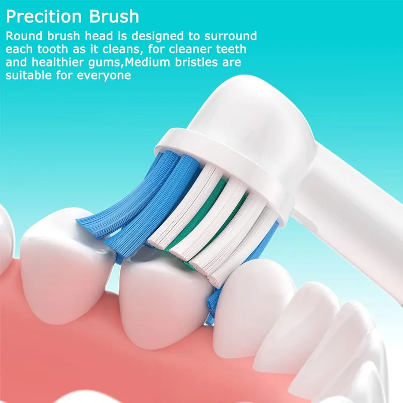 Replacement Toothbrush Heads Compatible with Oral B Professional Electric Brush Heads 1000 1500 3000 6000 7000 7500 8000