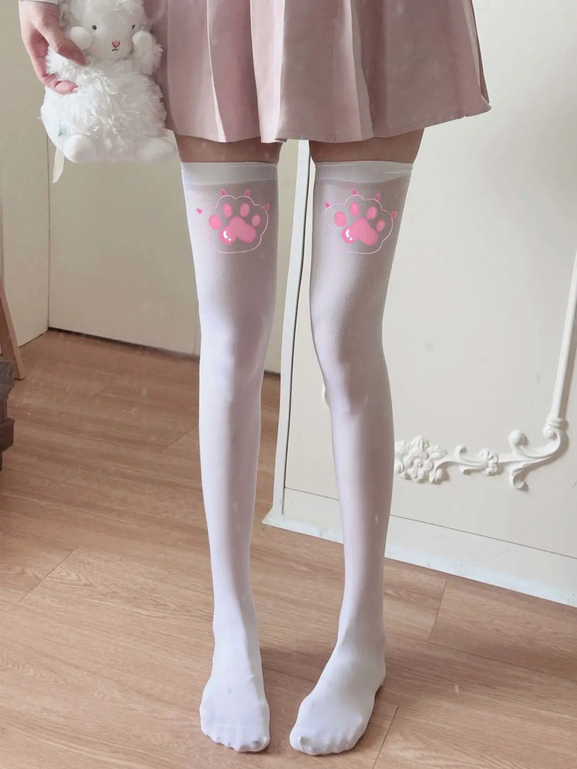 Lolita Japanese Kawaii Expression Thigh Socks Over Knee Thigh High Stockings Summer Long Socks JK Harajuku  Y2K Cosplay Socks