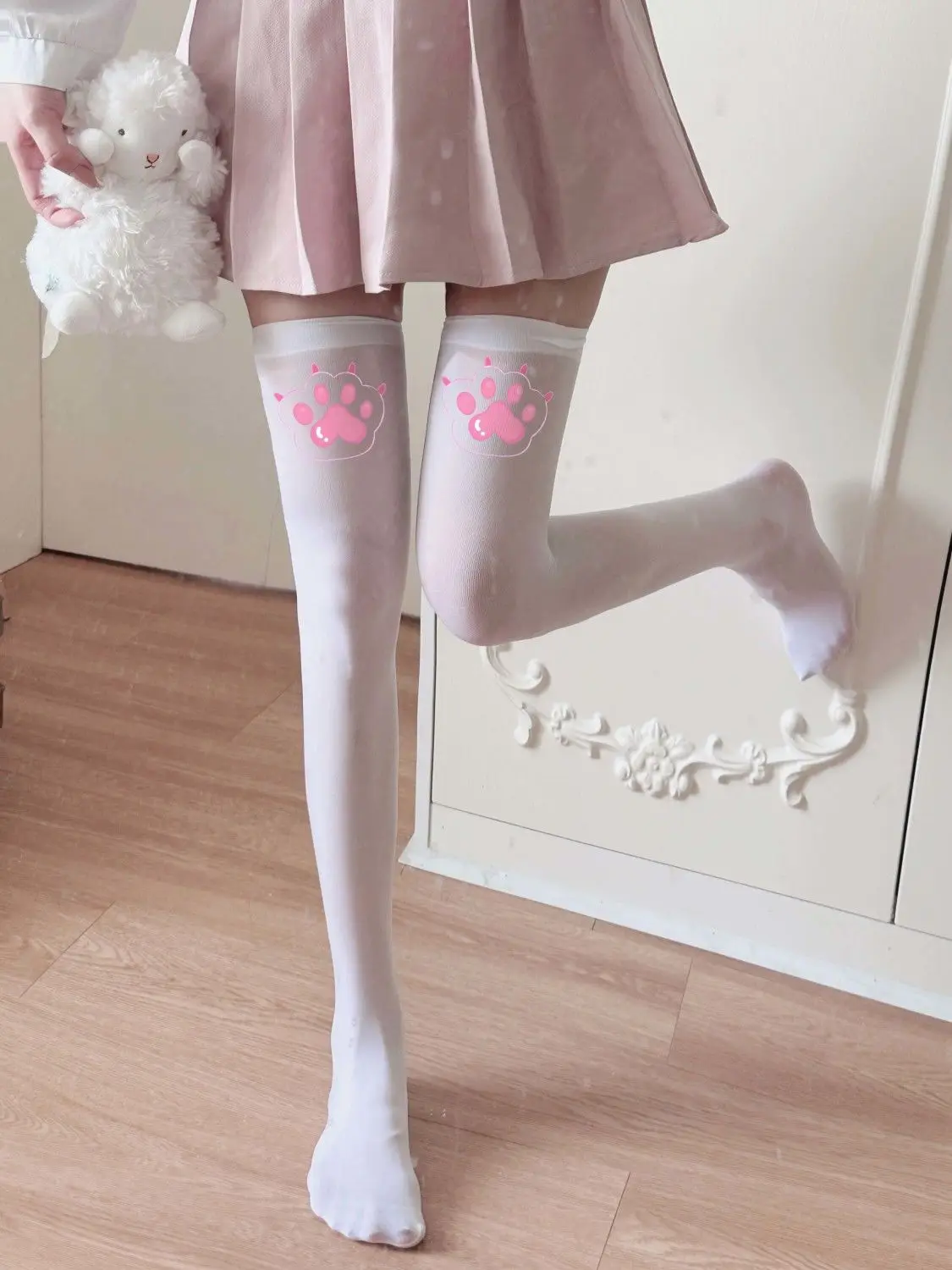 Lolita Japanese Kawaii Expression Thigh Socks Over Knee Thigh High Stockings Summer Long Socks JK Harajuku  Y2K Cosplay Socks