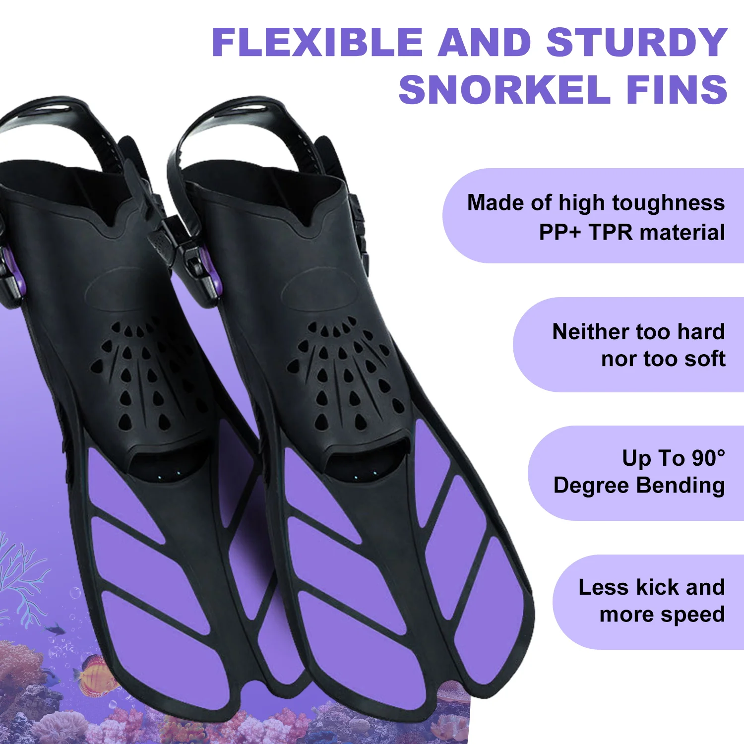 Adult Full Face Snorkel Mask Set Double-Tube Silicone Short Fins Set Panoramic View Adjustable Dive Flipper Dry Top Snorkel Gear