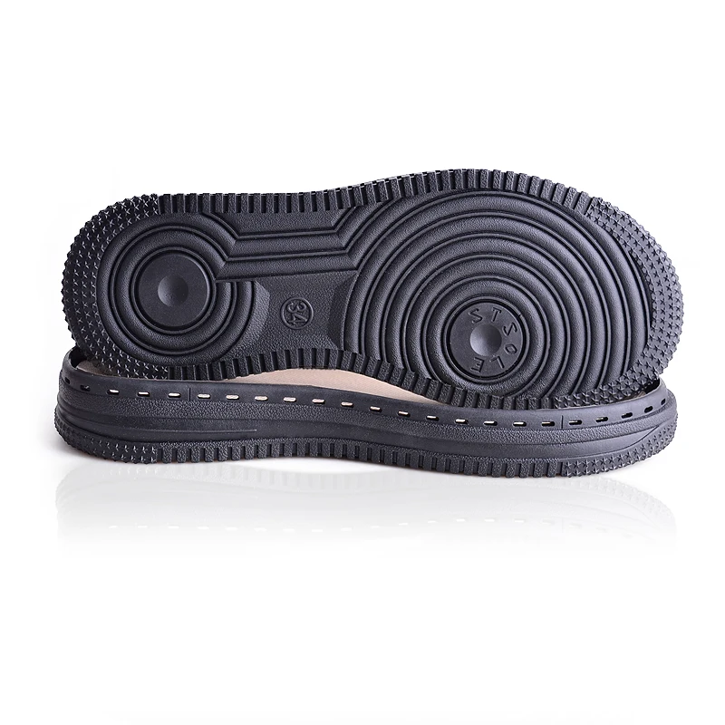 1 Pair Soft Rubber Soles Hand-woven Hook Line Soles Anti-slip Shoe Patch Durable Repair Replacement For Boot Shoes