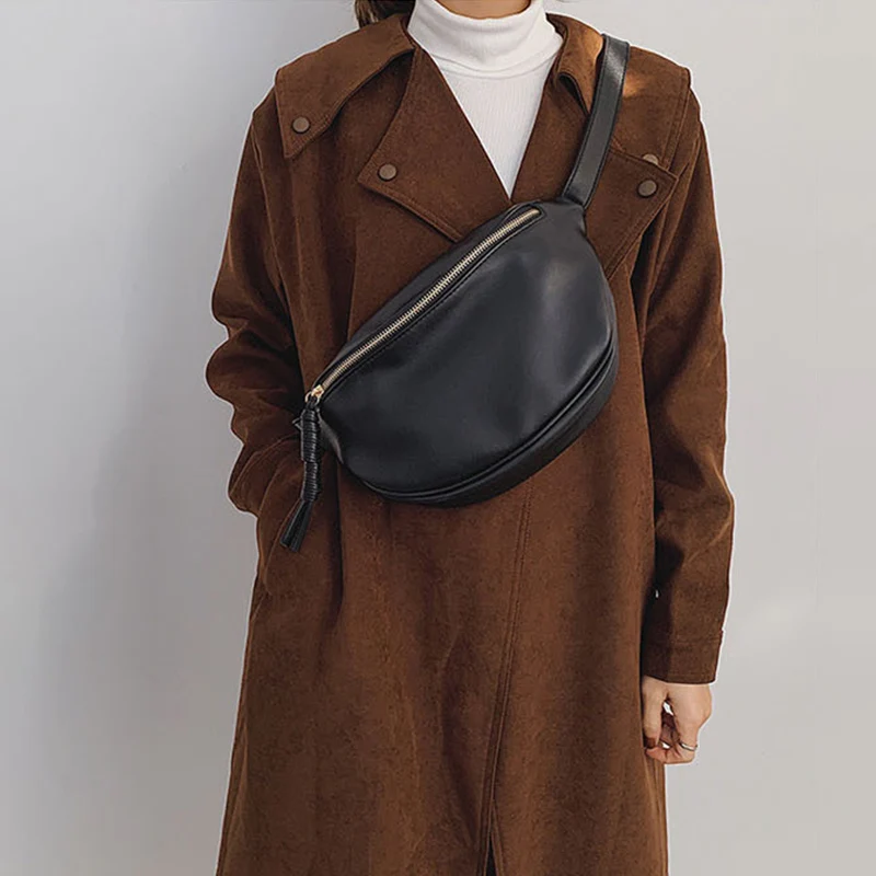 Designer Crossbody Chest Bags Top grade soft Leather Women Waist Bag Fashion Fanny Pack Phone Packs Luxury ladies Shoulder Bags