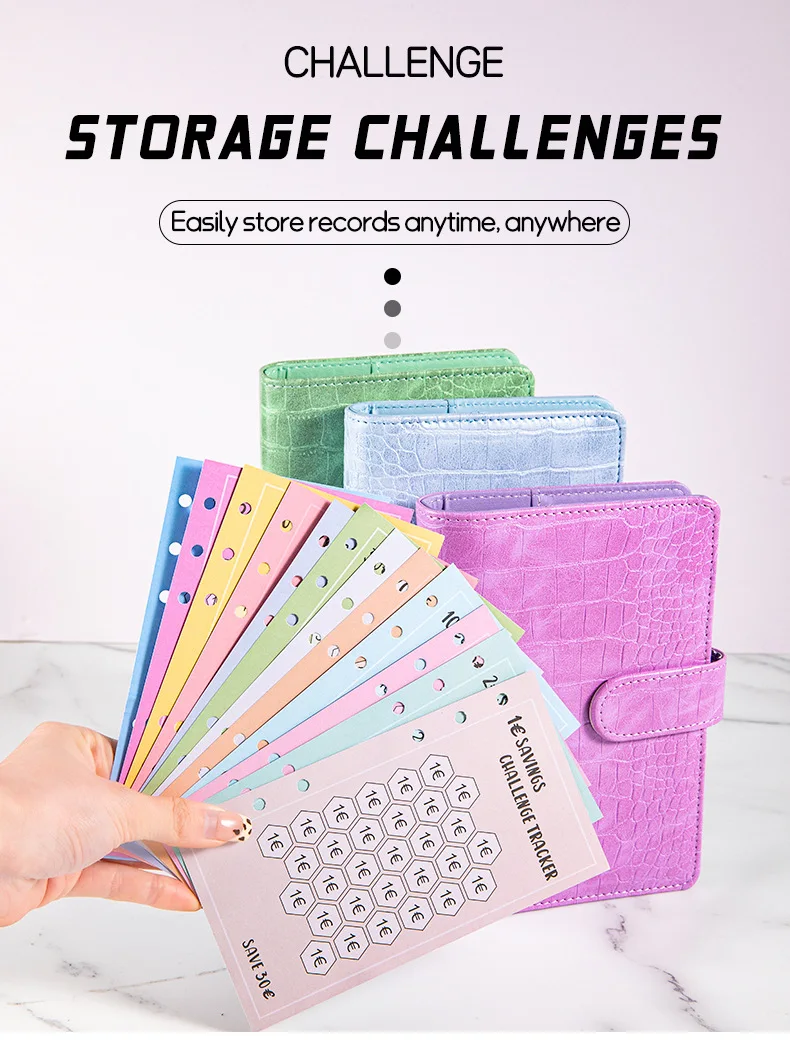 48Sheets Envelopes Eave Money, 52 Weeks Save Challenge, 30 Days Save, Euros USD Cash Envelopes Budget Planner Easy To Save