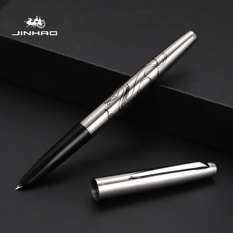 Jinhao 911 Fountain Pen Luxury All-Steel Elegant Calligraphy Ink Pens EF 0.38mm Nib Stationery Business Office School Supplies