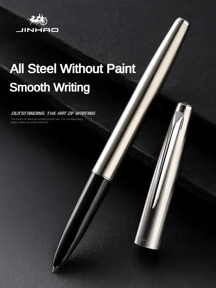 Jinhao 911 Fountain Pen Luxury All-Steel Elegant Calligraphy Ink Pens EF 0.38mm Nib Stationery Business Office School Supplies