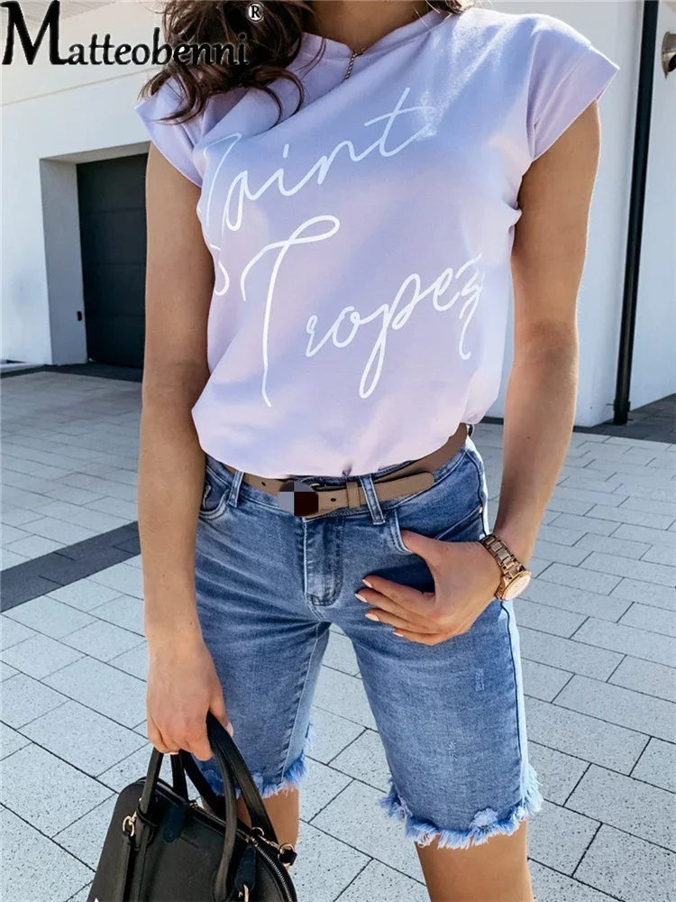 2024 Summer New Vintage Middle Waist Fashion Casual Denim Shorts Push Up Slim Biker Shorts Women Streetwear Ripped Short Jeans
