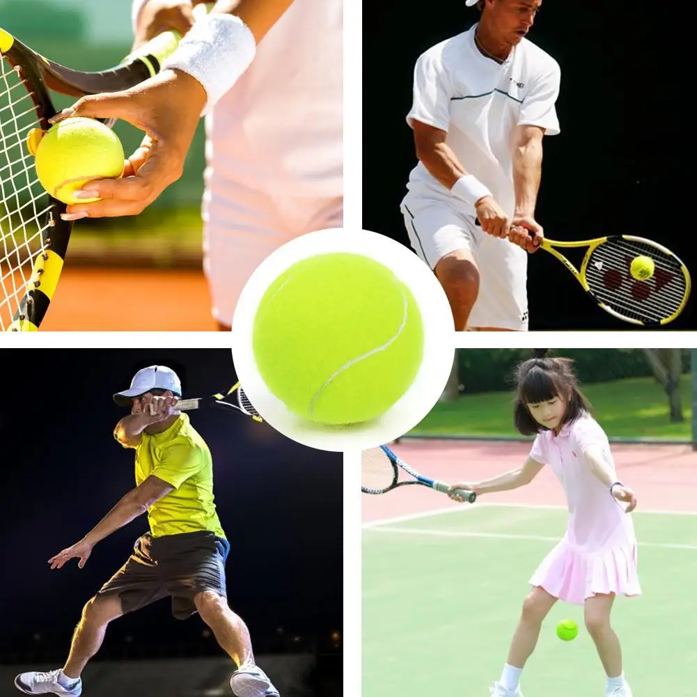 High Elasticity Training Entertainment Ball Tennis For Competition Training Exercises Elastic Fiber Rubber Outdoor Tennis Ball