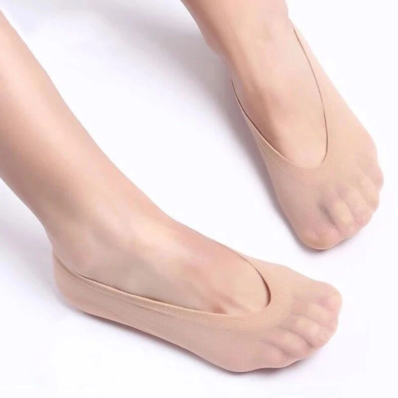 30pairs Invisible Short Socks Women Summer Thin Boat Socks Female Non-slip Seamless Ice Silk Ankle Sox High Heels Sock Slippers