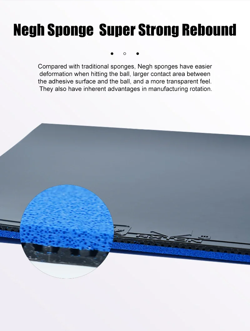 LOKI RXTON 3 PRO Table Tennis Rubber for Racket Sticky and Pimples-in ITTF Approved Ping Pong Rubber with High Density Sponge