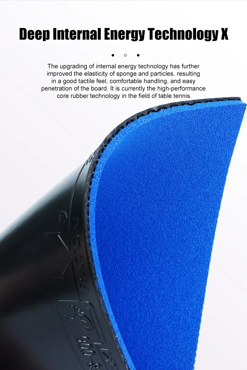 LOKI RXTON 3 PRO Table Tennis Rubber for Racket Sticky and Pimples-in ITTF Approved Ping Pong Rubber with High Density Sponge