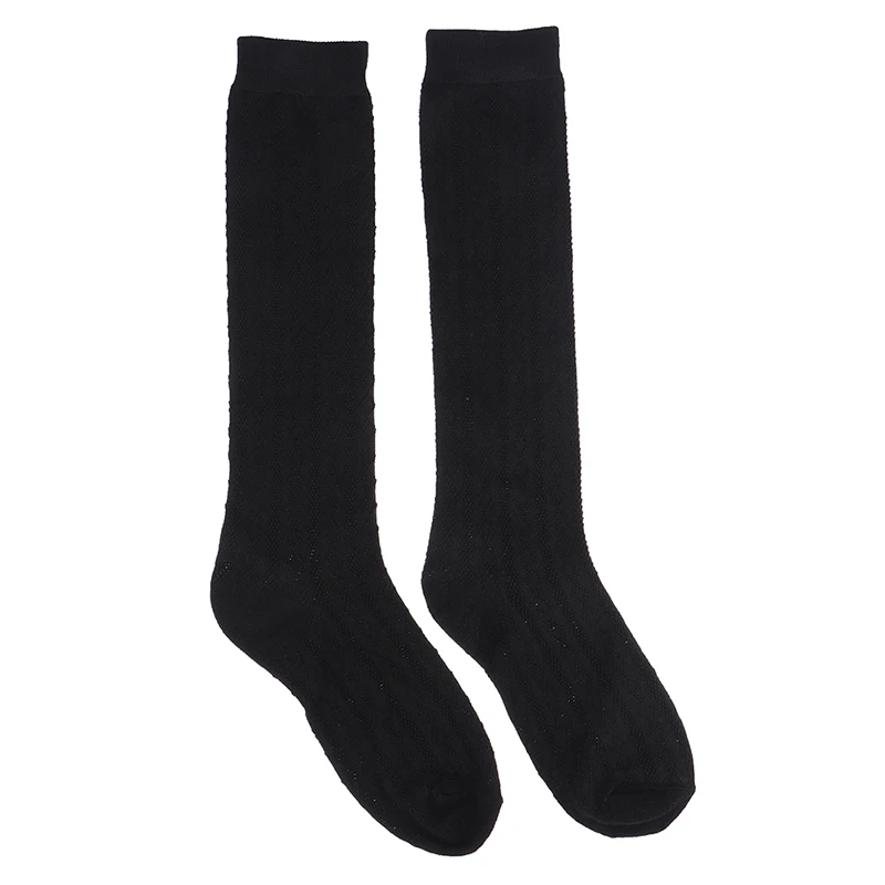 Japan Style High School Student Stockings Long Socks Solid Black White Summer Thin Woman Socks JK Costumes Girls Knee High Socks
