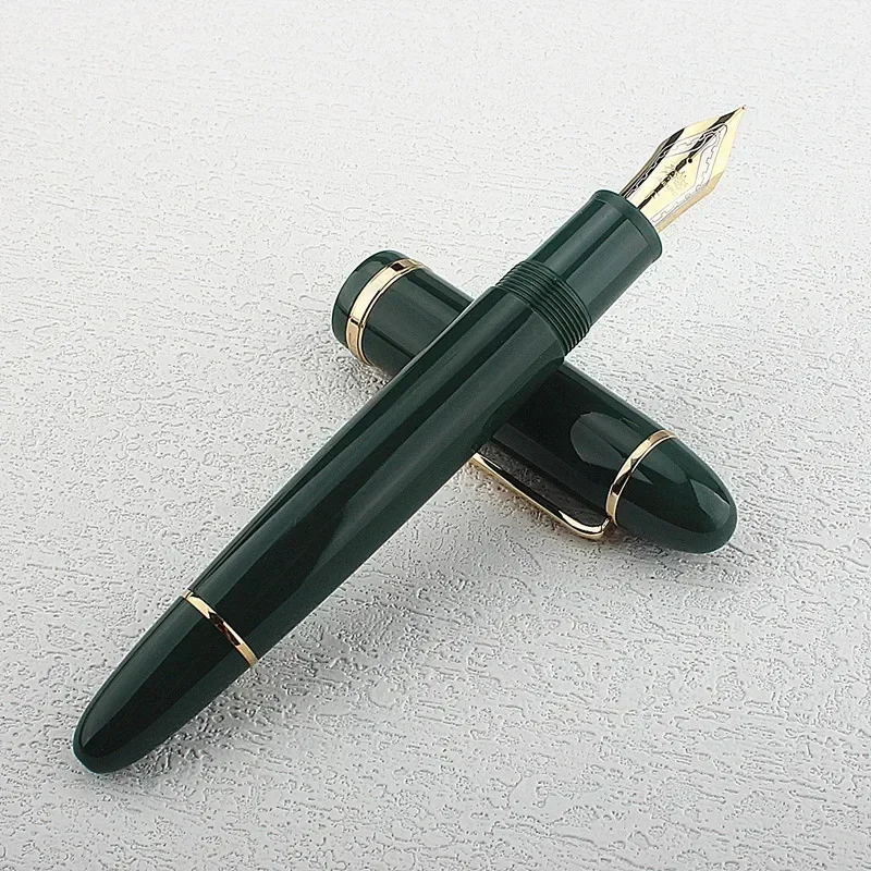 Jinhao X159 #8 Extra Fine / Fine / Medium Nib Fountain Pen, Black Acrylic Big Size Writing Pen
