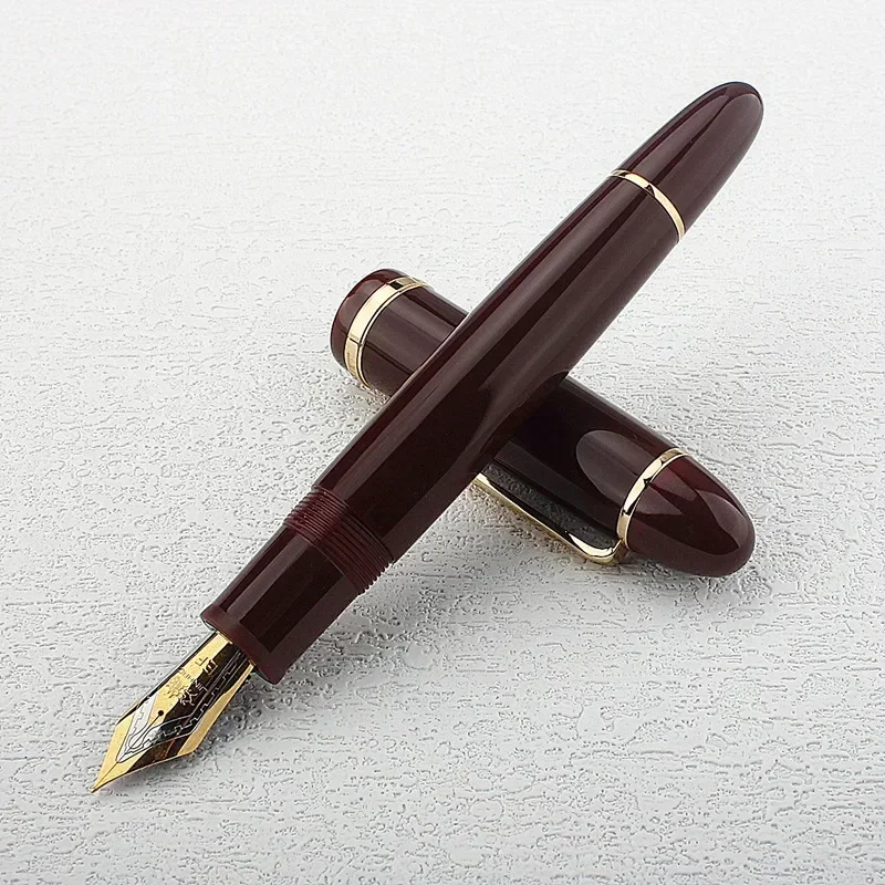 Jinhao X159 #8 Extra Fine / Fine / Medium Nib Fountain Pen, Black Acrylic Big Size Writing Pen