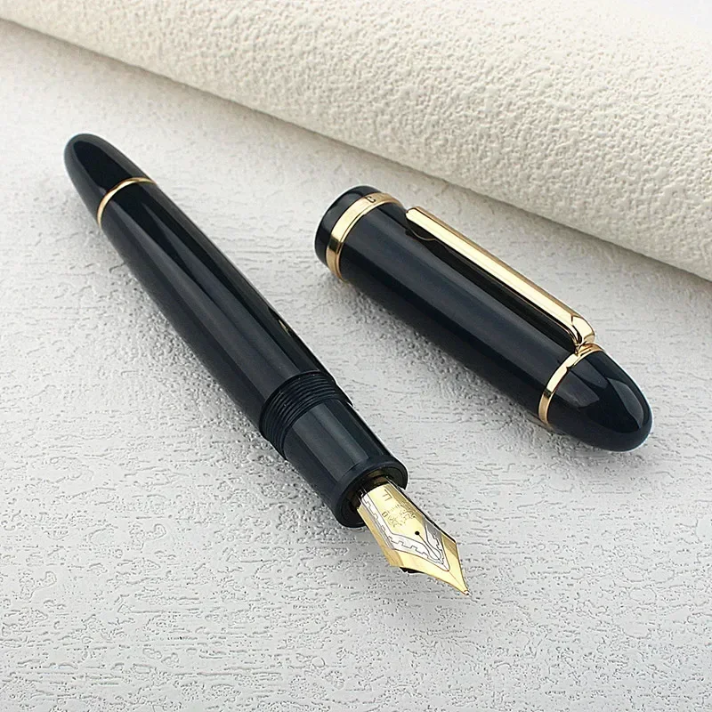 Jinhao X159 #8 Extra Fine / Fine / Medium Nib Fountain Pen, Black Acrylic Big Size Writing Pen