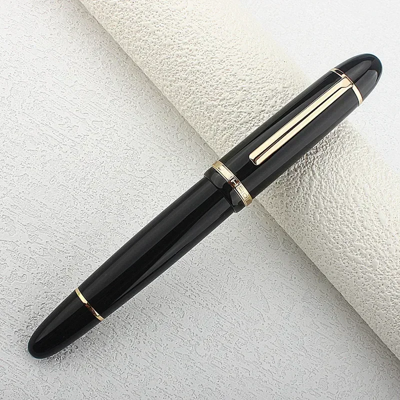 Jinhao X159 #8 Extra Fine / Fine / Medium Nib Fountain Pen, Black Acrylic Big Size Writing Pen