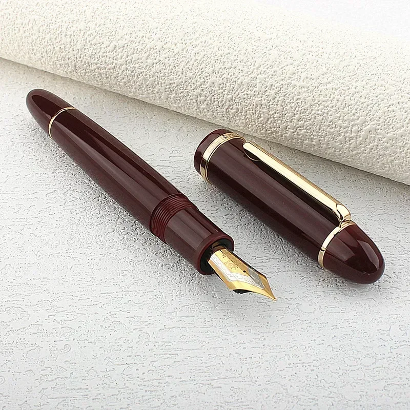 Jinhao X159 #8 Extra Fine / Fine / Medium Nib Fountain Pen, Black Acrylic Big Size Writing Pen