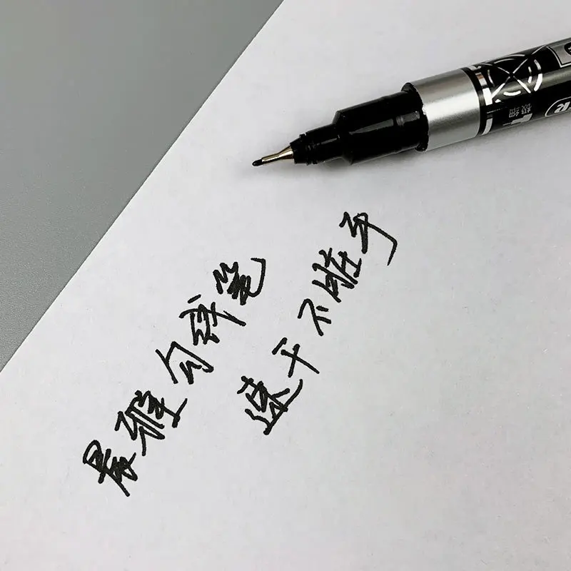 3/5Pcs Set Dual Tip Permanent Art Marker Fineliner Pen 0.5mm 1mm Fine Line Comics Painting Drawing Signature Writing Stationery