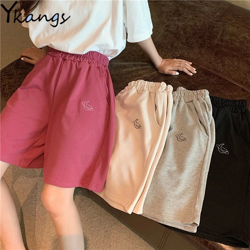 Pocket Casual Denim Shorts Summer Retro Blue Cargo Port Loose Big Pocket Thin Fashion Washed Five Point Casual High Waist Shorts