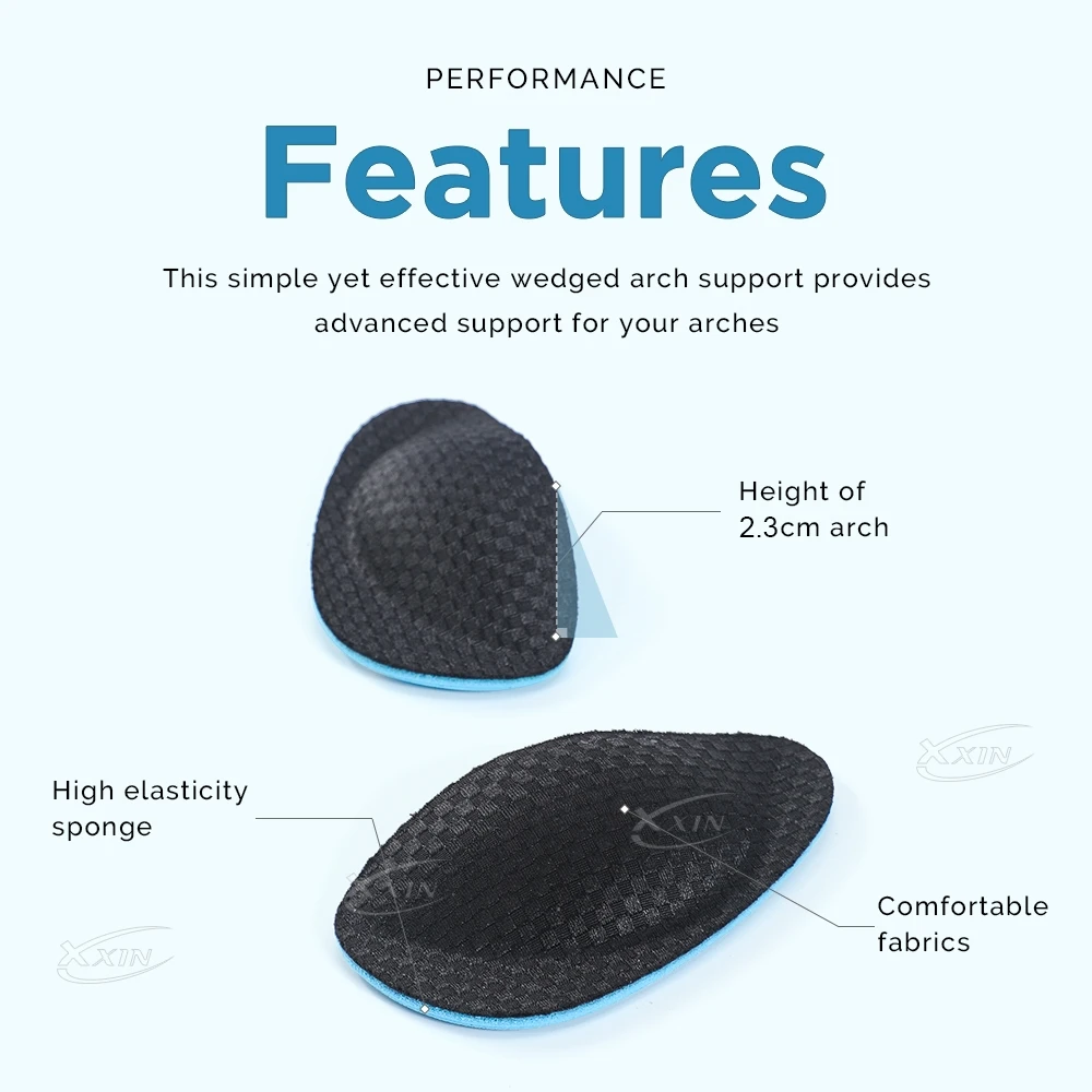 【Xxin】Arch Support Insoles Orthopaedic Insole Sponge High Elasticity Flat Foot Shoe Insoles