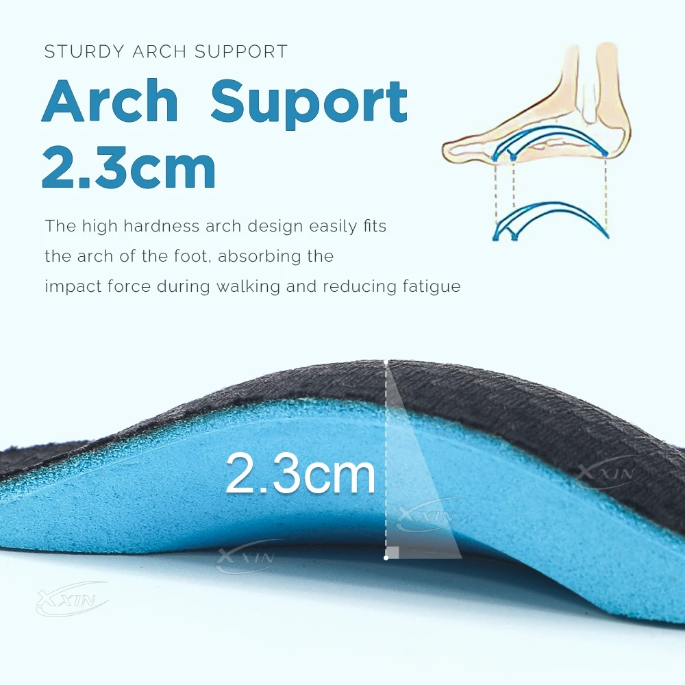 【Xxin】Arch Support Insoles Orthopaedic Insole Sponge High Elasticity Flat Foot Shoe Insoles