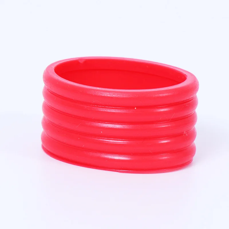 4Pcs/lot Silicone Tennis Racket Grip Ring Handle Closure Rubber Sweat-absorbing Band Fixed Stretchable Handle Tennis Accessories