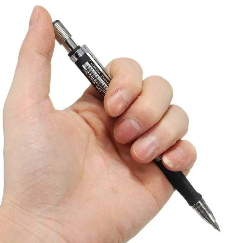 Mechanical Pencil 2.0 mm with 2B Black/Colors Lead Refill For Writing Sketching Art Drawing Painting School Automatic Pencil