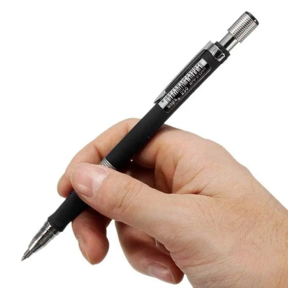 Mechanical Pencil 2.0 mm with 2B Black/Colors Lead Refill For Writing Sketching Art Drawing Painting School Automatic Pencil