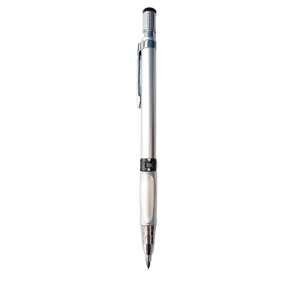 Mechanical Pencil 2.0 mm with 2B Black/Colors Lead Refill For Writing Sketching Art Drawing Painting School Automatic Pencil