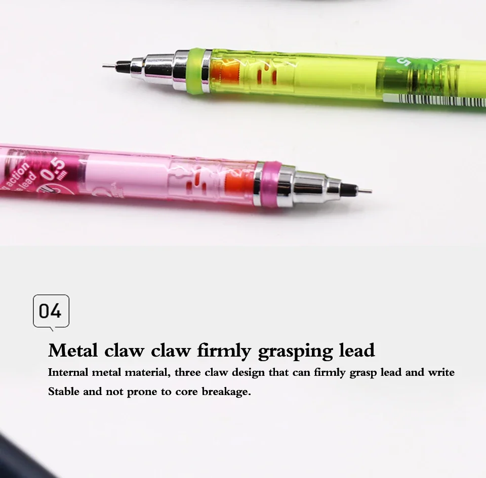 Uni KuruToga Mechanical Pencil, 0.5mm Smudge-Proof Auto Lead Rotation Writing/Drafting/Drawing Pen Japanese Stationery lapiseira