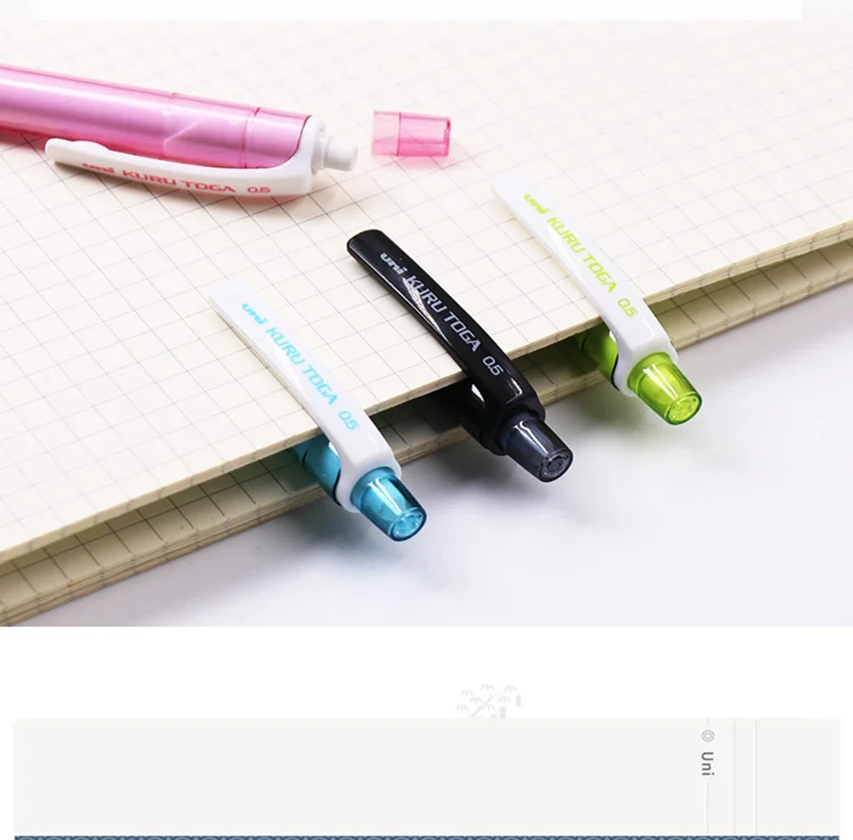Uni KuruToga Mechanical Pencil, 0.5mm Smudge-Proof Auto Lead Rotation Writing/Drafting/Drawing Pen Japanese Stationery lapiseira