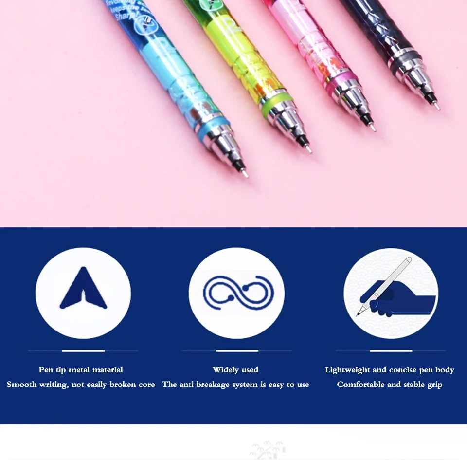 Uni KuruToga Mechanical Pencil, 0.5mm Smudge-Proof Auto Lead Rotation Writing/Drafting/Drawing Pen Japanese Stationery lapiseira