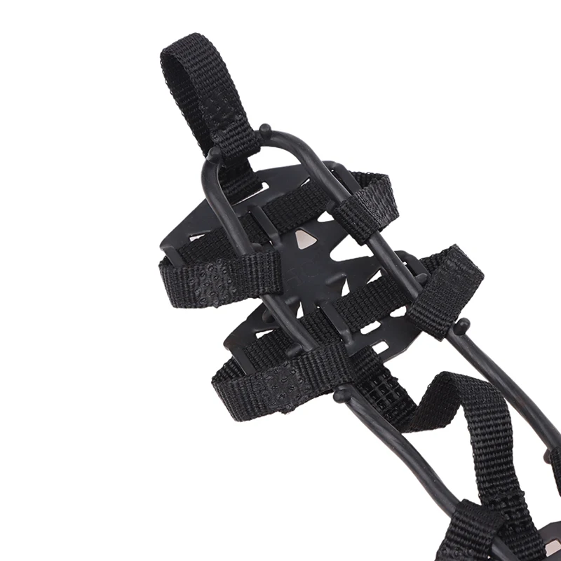 1 Pair M L Crampons Shoes Cover 24 Teeth Anti-Slip Ice Grips Gripper Shoes Boot Hiking Ice Climbing Shoe Spikes Climbing Chain
