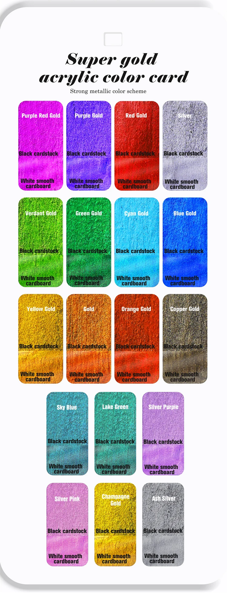 GN Metallic Acrylic Paint Pens for Rock Painting, Manicure Stone, Ceramic, Glass, Wood, Fabric, Card Stocks, 0.7mm Paint Markers