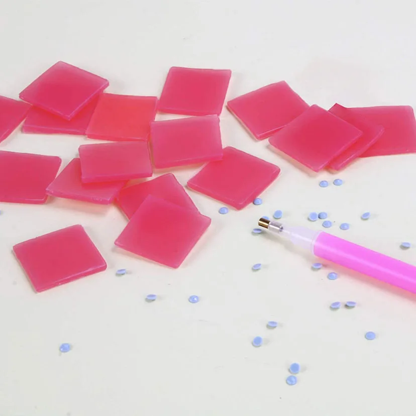 10-100 Pcs 2*2CM Diamond Painting Wax Mud Glue Accessory Diamond Embroidery Cross Stitch Diamond Painting Glue Tool