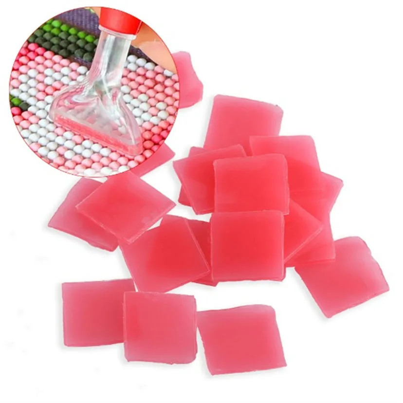 10-100 Pcs 2*2CM Diamond Painting Wax Mud Glue Accessory Diamond Embroidery Cross Stitch Diamond Painting Glue Tool