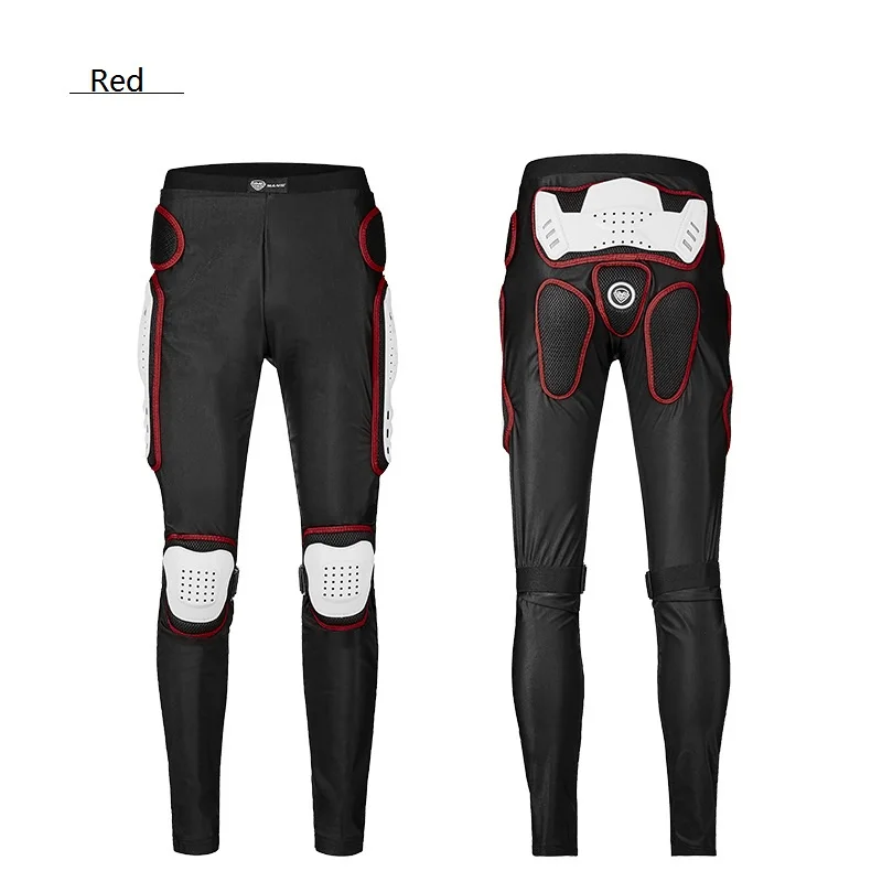 SULAITE Motorcycle Armor Trousers Motocross Pants Long Armor Knee Crotch Hip Protection Motorbike Riding Racing Equipment Shorts