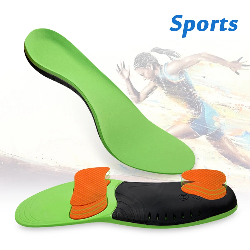 Premium Silicone Gel Insoles for Shoe Men Women Orthopedic Arch Support Sports Insoles for Flat Feet Plantar Fasciitis Shoe Sole