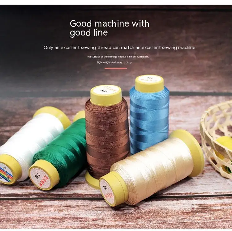 Heavy Duty Thread 1500 Yards 210D/3 All Purpose High Strength Polyester Sewing Thread for Weave Upholstery Jeans Beading Purse