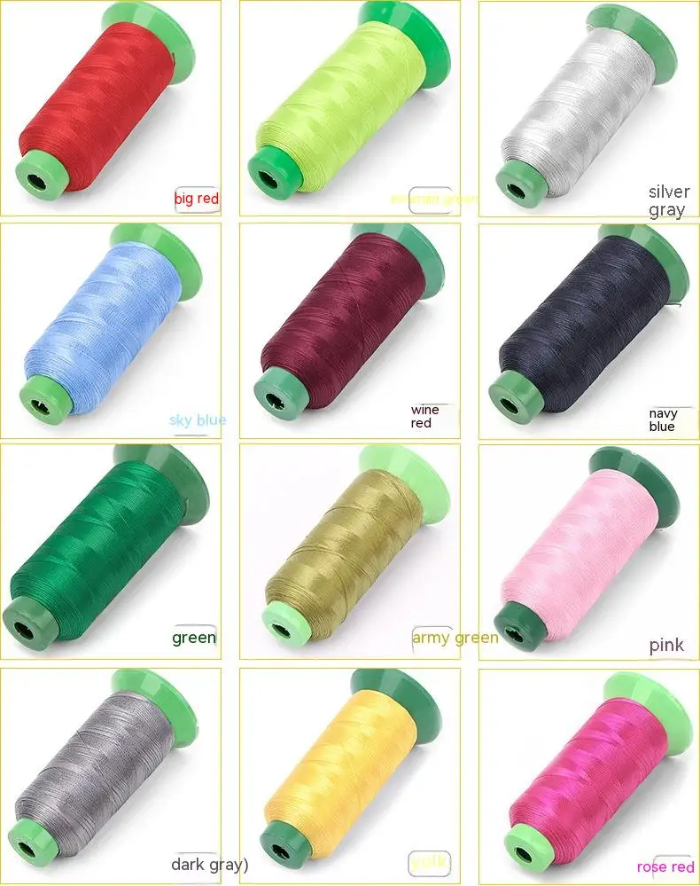 Heavy Duty Thread 1500 Yards 210D/3 All Purpose High Strength Polyester Sewing Thread for Weave Upholstery Jeans Beading Purse