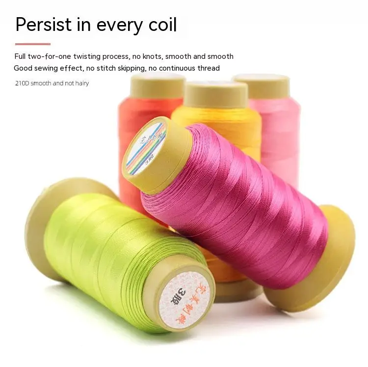 Heavy Duty Thread 1500 Yards 210D/3 All Purpose High Strength Polyester Sewing Thread for Weave Upholstery Jeans Beading Purse