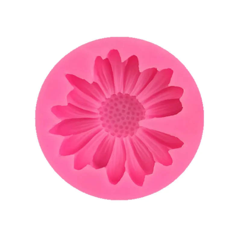 3D Daisy Flower Mold Sun Flower Silicone Mold Aromatherapy Epoxy Soap Candle Mold DIY Decoration Baking Tools For Cakes