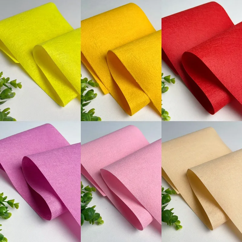 20/40/60cm Nonwoven Needlework Felt Fabric Patchwork Cloth Bundle for Kids Scrapbooking Doll Sewing Crafts DIY Quilting Sheet