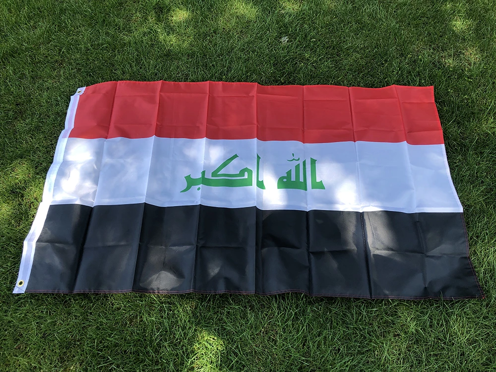 SKY Flag Free Shipping Iraq Flag Nation 90x150cm 3ft X 5ft Polyester Banner Custom Flag All Over the World Worldwide