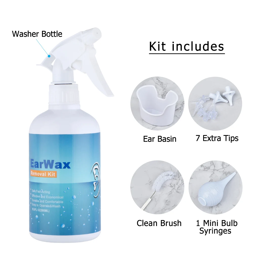 Electric Ear Water Cleaner Earwax Ear Wax Removal Irrigation System Safety Ear Washer Cleaning Adults Kids Ear Cleaner Kits