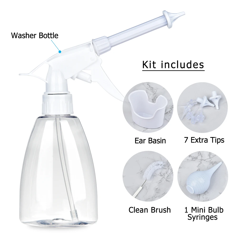 Electric Ear Water Cleaner Earwax Ear Wax Removal Irrigation System Safety Ear Washer Cleaning Adults Kids Ear Cleaner Kits