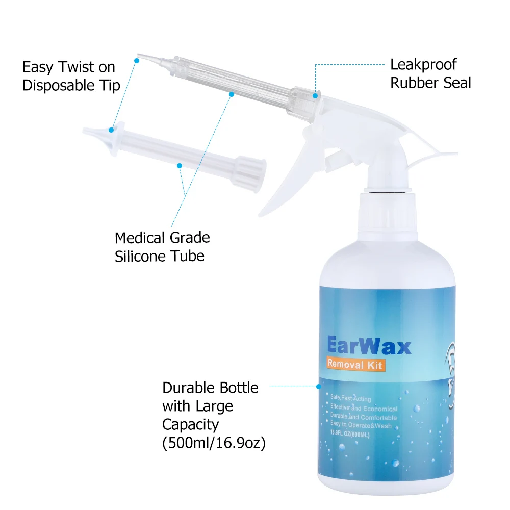 Electric Ear Water Cleaner Earwax Ear Wax Removal Irrigation System Safety Ear Washer Cleaning Adults Kids Ear Cleaner Kits