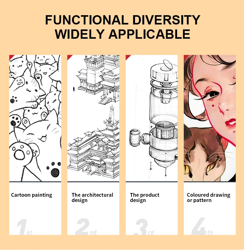 12 Tip Pigment Liner Micron Ink Marker Pen for Manga Draw Sketching Needle Pen Hook Line Pen Sketch Stationery Set Art Supplies