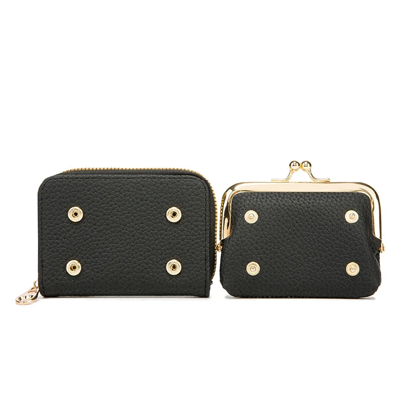 Women's PU Leather Short Wallet - Floral Pattern Large Capacity Purse with Money Hasp, Fashion Card Holder Coin Purse